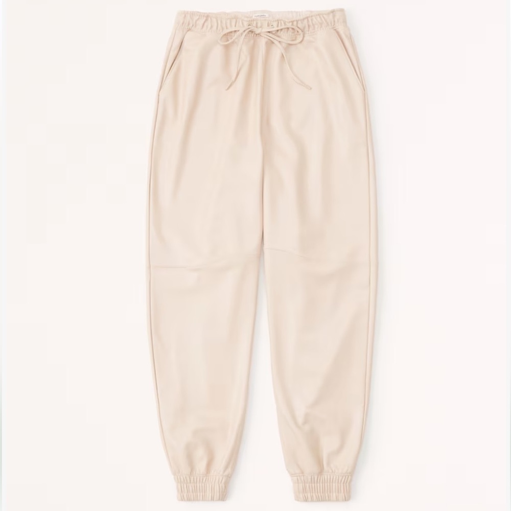Abercrombie Vegan Leather Joggers